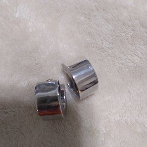 STERLING SILVER WIDE LIGHTWEIGHT EARRINGS